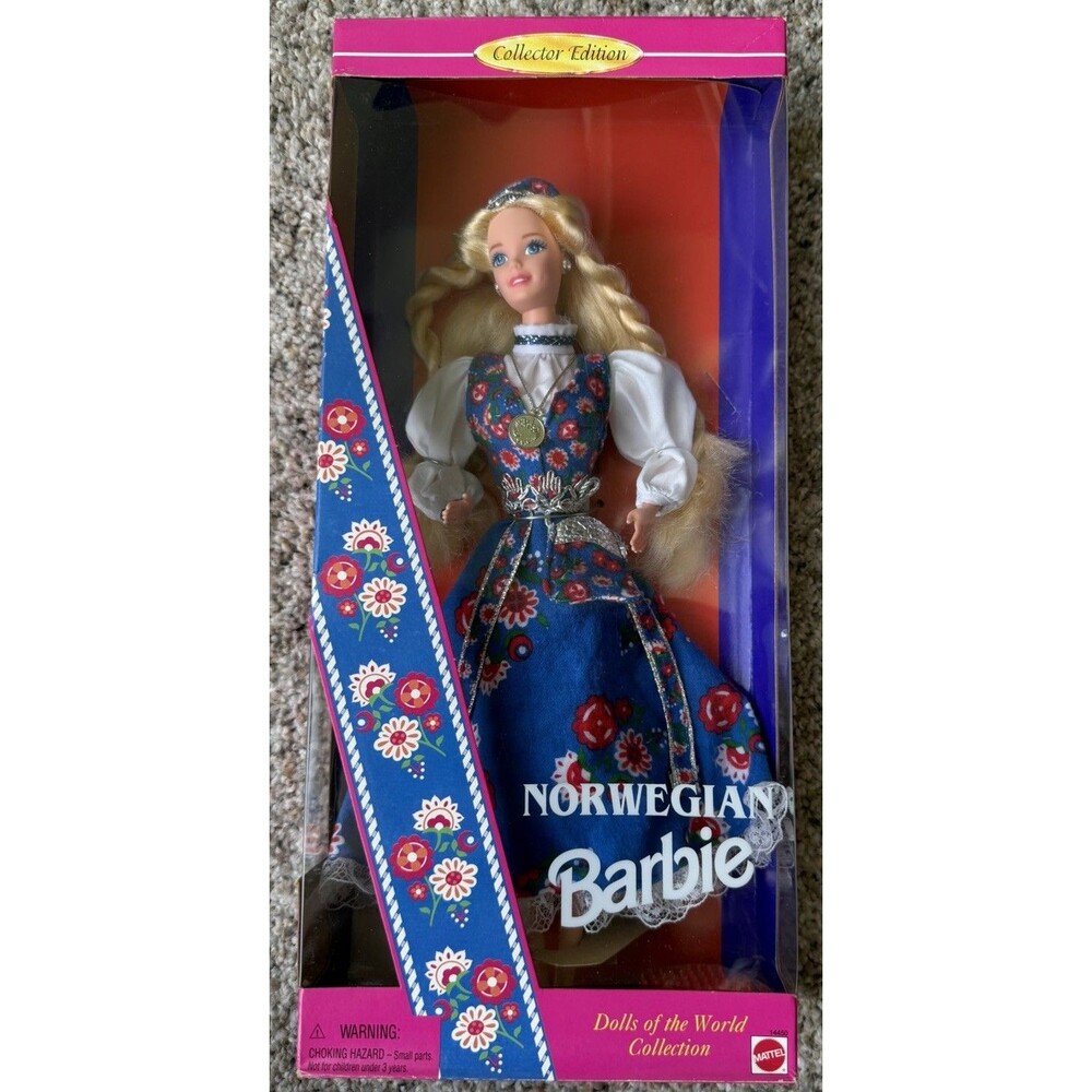 1995 Norwegian Barbie Dolls Of The World Collection Mattel #14450